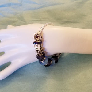 NWT Handmade Bracelet Swarovski Cupcakes 7.5"